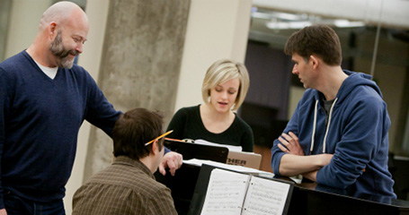 Dana Gabe Erin and John at Signature Theatre